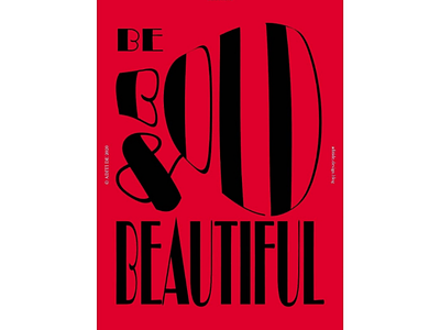 Bold & Beautiful Poster art digital poster typography