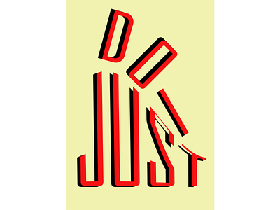 Just Do It Poster art digital illustration poster typography