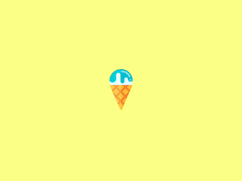 Ice-creams colour gif ice creams icon illustration