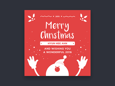 Christmas card2 card christmas colour typography