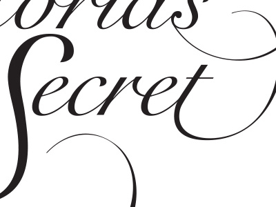 My First Script logotype script type victorias secret
