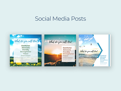 Spiritual Social Media Posts graphic design social media design