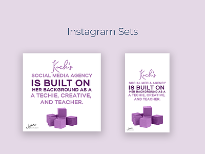 Instagram Sets graphic design social media design