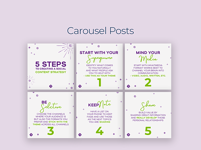 Carousel Posts graphic design social media design