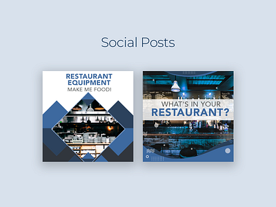 Restaurant Social Media Posts graphic design social media design
