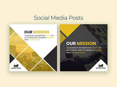 Corporate Social Media Posts graphic design social media design