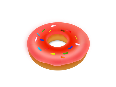A doughnut... nothing else doughnut drawing illustration