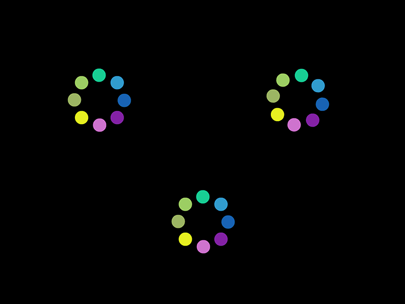 Animation Test animation circles colorful loader preloader rainbow