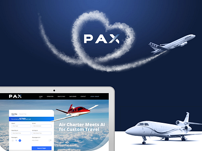 PAX : Personal Airline branding ui web website