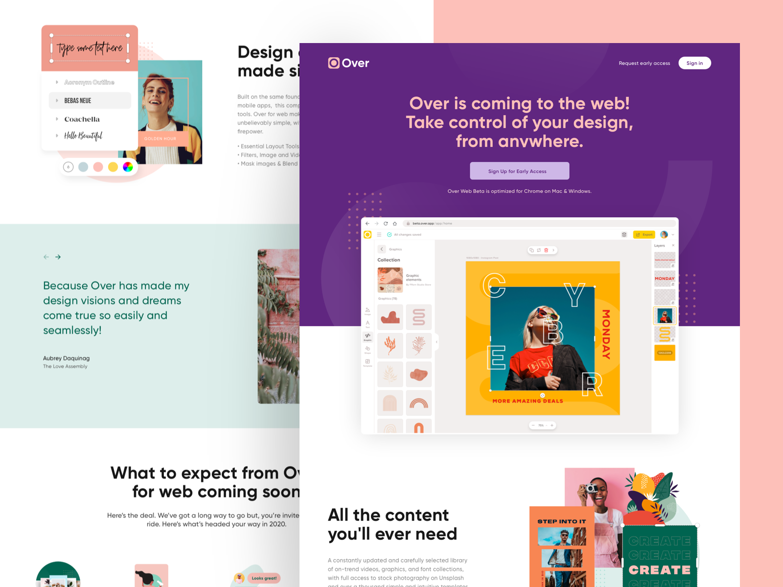 Over Web Beta by Aqeela Valley on Dribbble