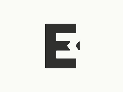 EM. brand custom type e icon identity letter logo m negative space personal type typography