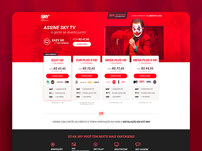 Sky TV | Landing Page