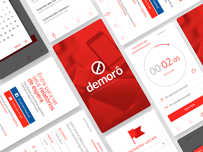 Demorô App app line mobile places time ui