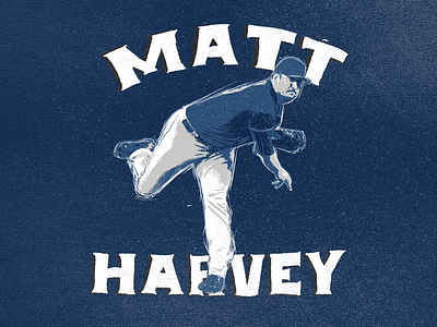 Why the New York Mets should not trade Matt Harvey baseball graphic design hand lettering illustration lettering matt harvey mlb new york mets
