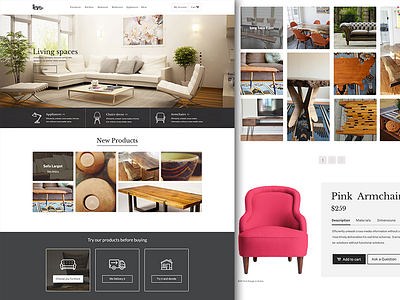 Furniture Shop ecommerce furniture shop user interface uxui web