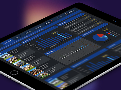 Web app Dashboard app cpanel dashboard design estate experience interface ipad real user uxui web