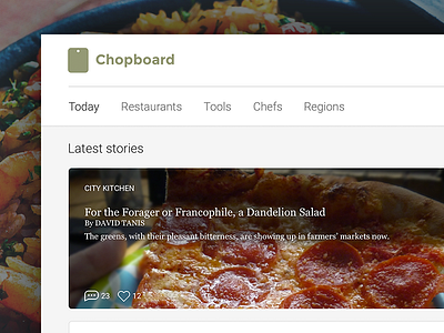 Chef Food chef clean experience food interface network simple social uiux user website