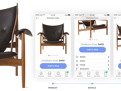 Furnishop app furniture interaction mobile responsive uiux web