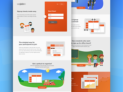 Landing - Signup Sheets