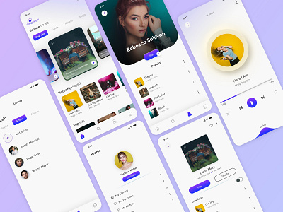 Music app for Songs Nepal app design minimal ui ux