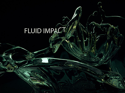 Fluid Impact 3d after effects modo render