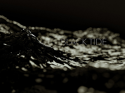 Black Tide 3d c4d motion design motion graphics octane render