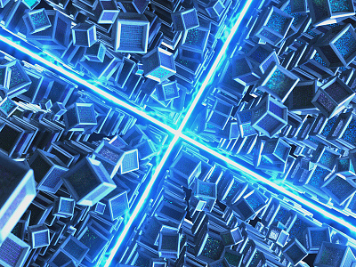 Solar Cubes 3d c4d motion design motion graphics octane render