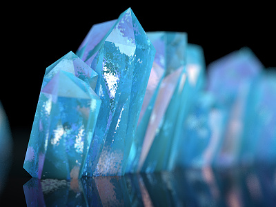 Crystals 3d animation c4d motion design motion graphics render