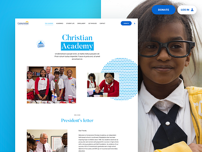 School website blue design education green mockup red school storytelling ui web yellow
