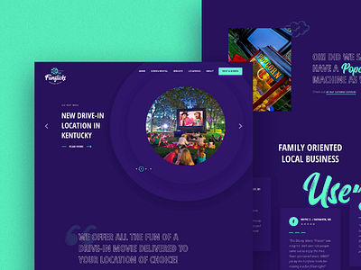 Outdoor movie landing page