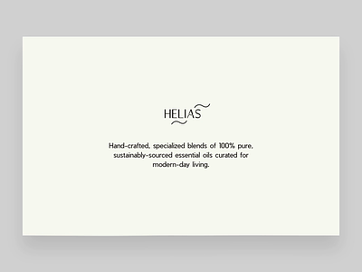 Helias Oils - intro and slider v2 animation color design digital e commerce essential interaction mockup oils slider ui user experience ux web webgl website