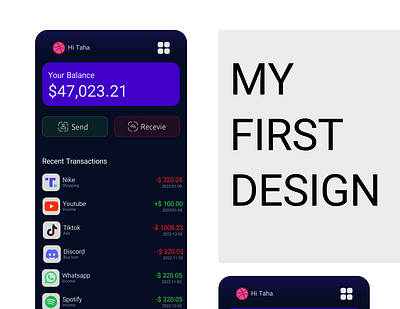 Wallet app app design bank cart crypto design figma site tahaghasemix tahax. ux ui ux wallet web xd