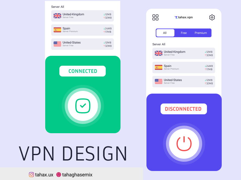 Vpn Design By Tahaghasemix On Dribbble