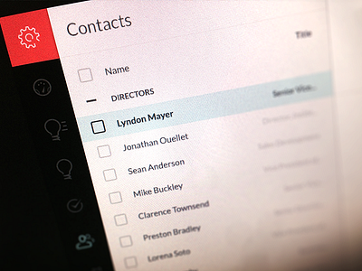 CRM Contacts List