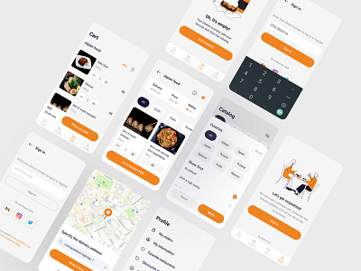 Food delivery app android app delivery design food graphic design ios mobile ui