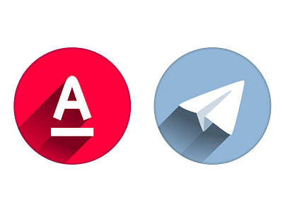 Icons for Telegram/Alfa-bank adobe illustrator app app design design flat flatdesign icon iconography iconset mobile ui vector
