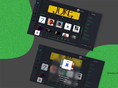 Web Music Player design desktop music player web design webapp webapp design website