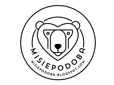 misiepodoba animal bear heart logo