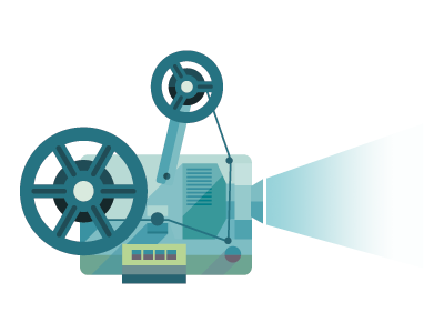 Projektor app illustration project projector