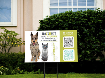 Yard sign design for Bonds3dpets