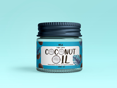 Design label for coconut oil labelgraphicdesign