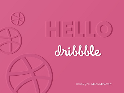 Hello Dribbble!