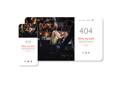 404 Page - Jakarta Coffee Shop 0008 404 page adobe xd dailyui error 404 error page