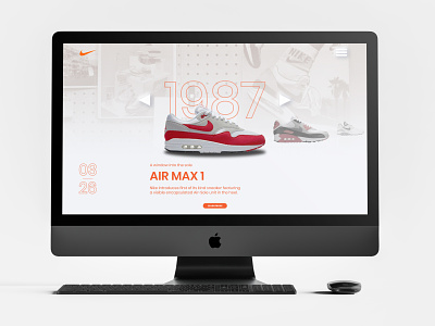 Nike Air Max Day UI air max airmaxday art branding design digital art graphic design minimalist nike ui ux web web design