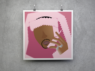 Pink Cam'ron Digital Art Poster