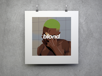 Blond Frank Ocean Digital Art Poster