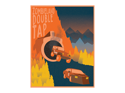 Zombieland 2: Double Tap Poster Submission art artwork design graphic design illustration illustrator minimalist movie poster vector