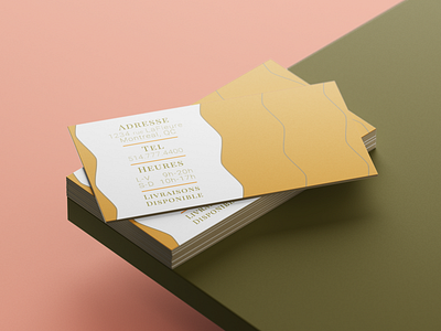 Dina Fleuriste Business Card Design