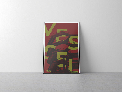 Vessel Hudson Yards Poster Design art branding design graphic design new york nyc original original art photography poster poster design street art typography vessel