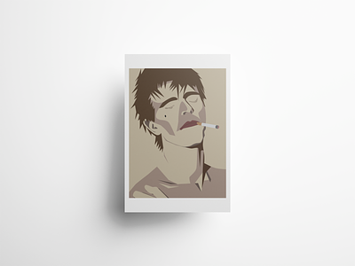 David Bowie Smoking Poster Design art bowie david bowie design digital art graphic design illustration minimalist music poster poster design vector